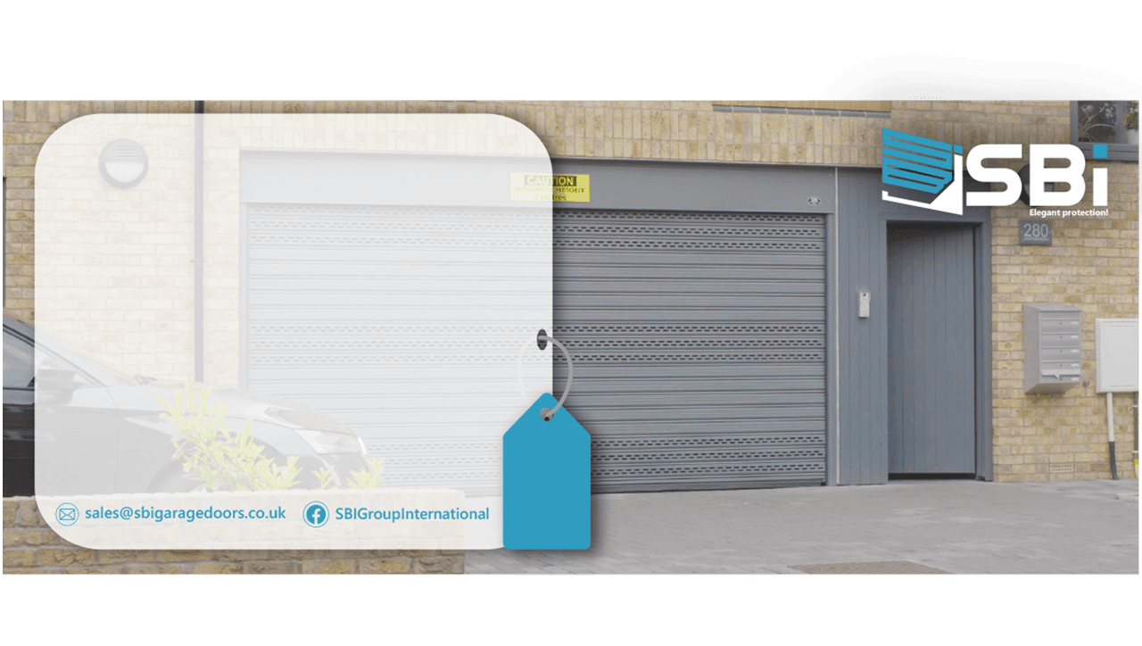 SBI H105 roller door in a domestic setting