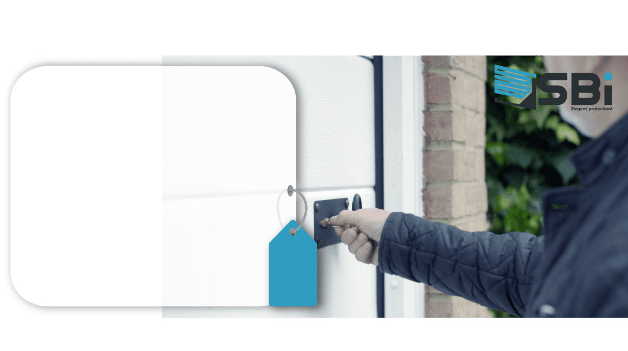 SBI residential sectional garage door on a modern home