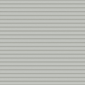 White aluminium RAL 9006 colour sample on a roller door