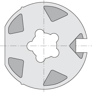 WHEEL FOR TUBE WITH GUT D100 x 1.5