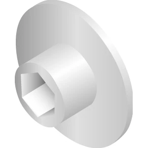 Plug for Cord Take Up System (CTS) with 6mm Hex Hole