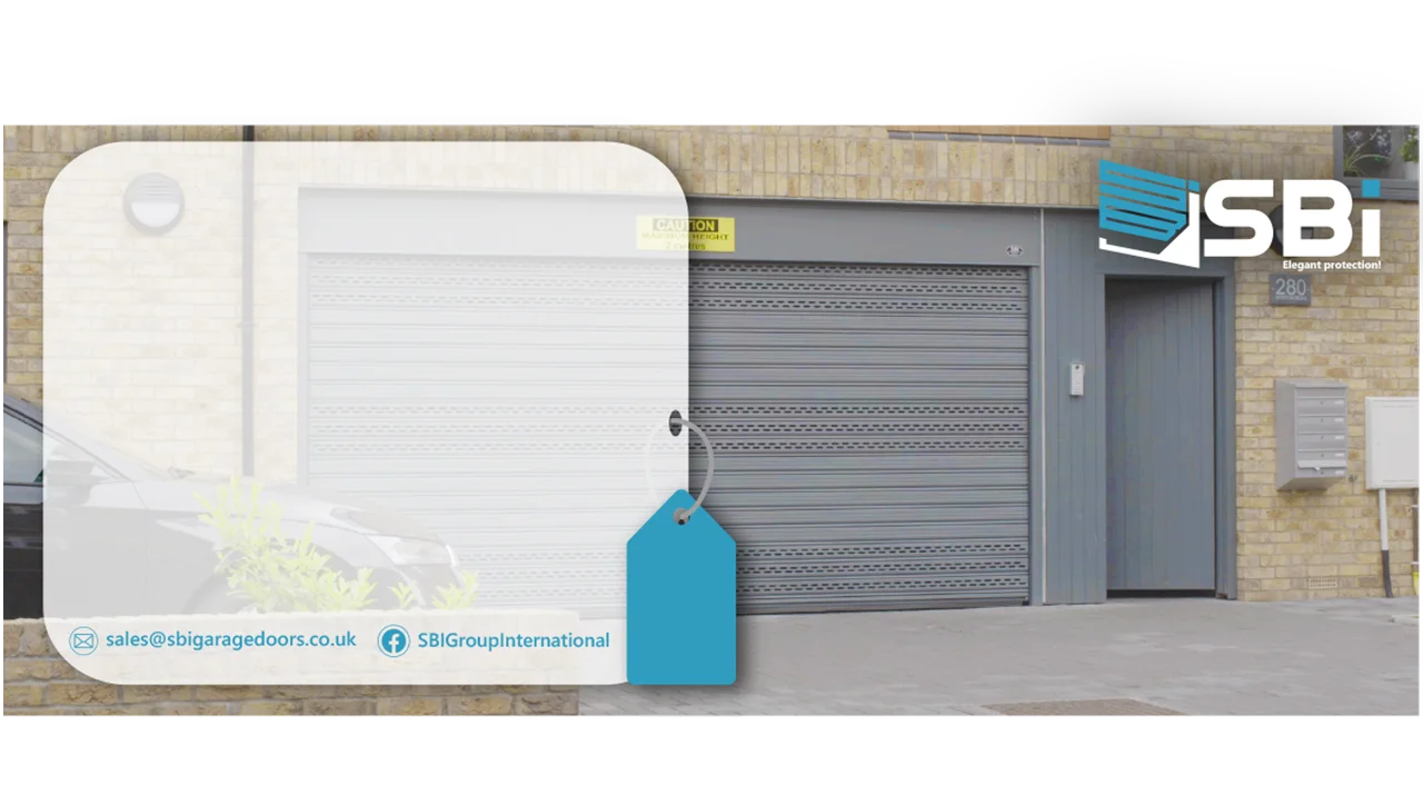 SBI H105 roller door in a domestic setting